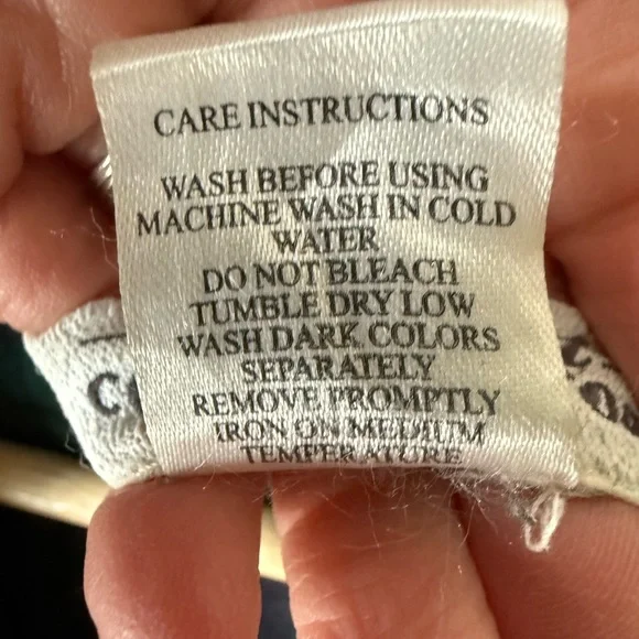 VERMONT COUNTRY STORE Portuguese Flannel Wrap Robe Plaid Blackwatch Cotton M - Picture 5 of 5